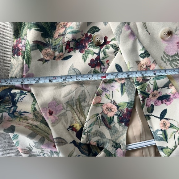 Nwt Women printed Blazer, Small, floral, birds,beautiful, Small - Picture 15 of 15